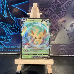 Pokemon TCG Leafeon v Evolving Skies Holo Ultra Rare Card 007/203 NM - Image 1