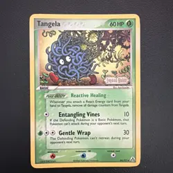 Tangela 44/92 EX Legend Maker Stamped Reverse Holo Uncommon Card LP - Image 1