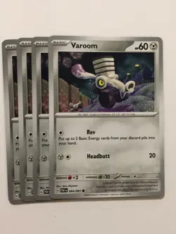 Pokemon Card Paldean Fates 4x Playset Varoom 064/091 NM - Image 1