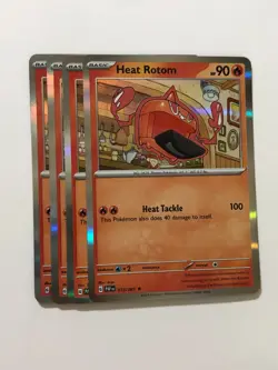 Pokemon Card Paldean Fates 4x Playset Holographic Rotom 013/091 NM - Image 1