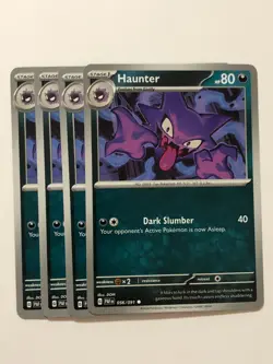 Pokemon Card Paldean Fates 4x Playset Haunter 056/091 NM - Image 1