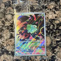Pokemon TCG Mega Evolutions Stamped Promo Card - Bulbasaur 133/132 SEALED - Image 1