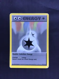 Pokemon Cards: Base Set 1st Edition Uncommon: Double Colorless Energy 96/102 - Image 1