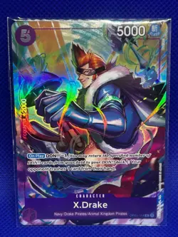 X Drake • OP01-114 SR Alt Art Premium Card Collection One Piece TCG NM - Image 1