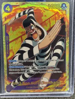 Mr.2 Bon Kurei (Bentham) EB01-061 SEC One Piece Card TCG ENGLISH - Image 1