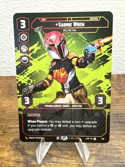 Star Wars Unlimited Sabine Wren NON-FOIL Prestige A Lawless Time Card - Image 1