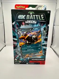 Pokemon TCG Houndoom EX Battle Deck - 60 Cards + BONUS Kyogre Stickers 820650852404 - Image 2