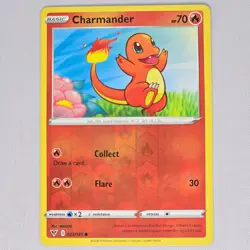 Charmander 023/185 Vivid Voltage Reverse Holo Common Pokemon Card TCG English LP - Image 1