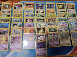 VINTAGE Pokemon Gym Heroes 80 Card C/UC/R Partial Set NO Duplicates - Image 1
