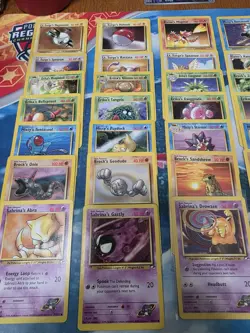 VINTAGE Pokemon Gym Heroes 80 Card C/UC/R Partial Set NO Duplicates - Image 2