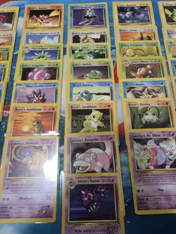 VINTAGE Pokemon Gym Heroes 80 Card C/UC/R Partial Set NO Duplicates - Image 3