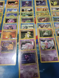 VINTAGE Pokemon Gym Heroes 80 Card C/UC/R Partial Set NO Duplicates - Image 5