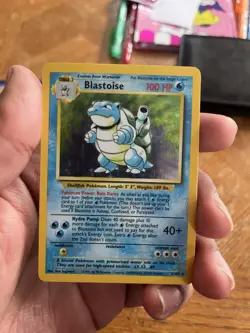 Pokemon TCG Base Set Blastoise Holo Card 2/102 Raw Near Mint Condition Rare - Image 2