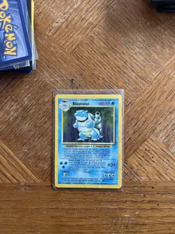 Pokemon TCG Base Set Blastoise Holo Card 2/102 Raw Near Mint Condition Rare - Image 5