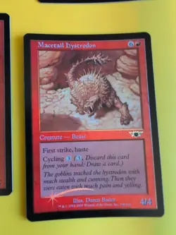 Macetail Hystrodon x2,Crested Craghorn,Ridgetop Raptor LEGIONS FOIL MTG 4 CARD - Image 3