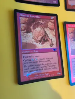 Macetail Hystrodon x2,Crested Craghorn,Ridgetop Raptor LEGIONS FOIL MTG 4 CARD - Image 5