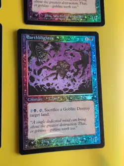Earthblighter x3 & Skinthinner LEGIONS (2003). OLD VINTAGE FOIL MTG 4 CARD - Image 3