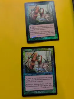 Quirion Explorer x2 Elf MTG 2 Card. Planeshift.OLD VINTAGE FOIL - Image 1