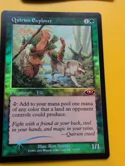 Quirion Explorer x2 Elf MTG 2 Card. Planeshift.OLD VINTAGE FOIL - Image 4