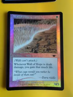 Wall of Hope x4. Wall playset LEGIONS (2003). OLD VINTAGE FOIL MTG CARD - Image 2