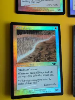 Wall of Hope x4. Wall playset LEGIONS (2003). OLD VINTAGE FOIL MTG CARD - Image 3