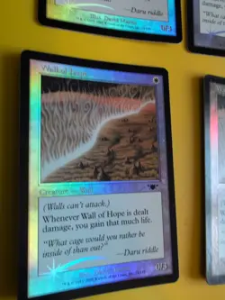Wall of Hope x4. Wall playset LEGIONS (2003). OLD VINTAGE FOIL MTG CARD - Image 4