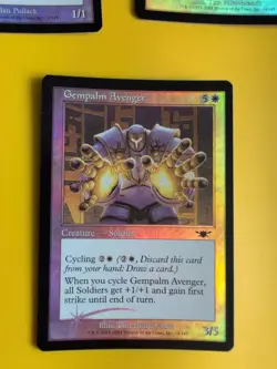 Deftblade Elite,Daru Stinger,2x Gempalm Avenger LEGIONS Old FOIL MTG 4 CARD - Image 3