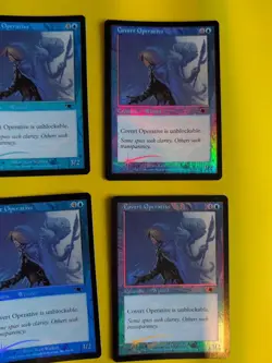 Covert Operative x4 playset.Wizard LEGIONS (2003). OLD VINTAGE FOIL MTG 4 CARD - Image 2