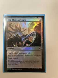 1x Slip Through Space MTG Oath of the Gatewatch Common Foil NM - Image 1