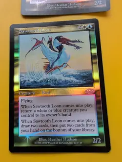 Sawtooth Loom x2 Bird MTG 2 Card. Planeshift.OLD VINTAGE FOIL - Image 2