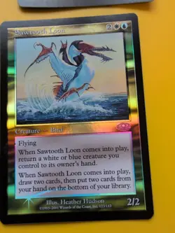 Sawtooth Loom x2 Bird MTG 2 Card. Planeshift.OLD VINTAGE FOIL - Image 3
