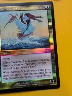Sawtooth Loom x2 Bird MTG 2 Card. Planeshift.OLD VINTAGE FOIL - Image 4