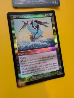 Sawtooth Loom x2 Bird MTG 2 Card. Planeshift.OLD VINTAGE FOIL - Image 5