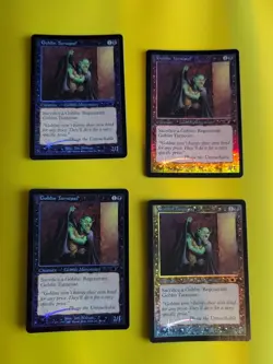 Goblin Turncoat x4. Zombie playset. LEGIONS (2003). OLD VINTAGE FOIL MTG CARD - Image 1