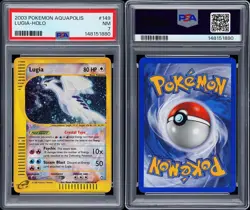 2002 Pokemon Lugia Aquapolis Secret Rare Holo 149/147 PSA 7 English Card - Image 3