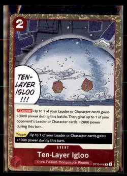 One Piece The Best- Vol. 2 OP10-018 Ten-Layer Igloo Pirate Foil 4 card lot - Image 1