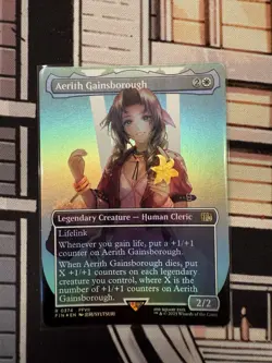MTG Aerith Gainsborough (Borderless Foil) Final Fantasy 0374 - Image 1