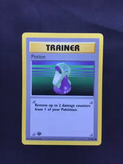 Pokemon Cards: Base Set 1st Edition Common: Potion 94/102 - Image 1
