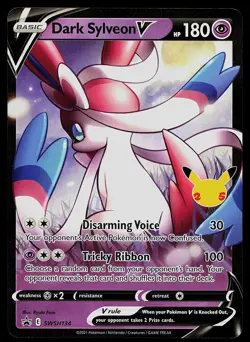 Pokemon Card - Dark Sylveon V Sword & Shield Promo SWSH134 Holo - Image 1