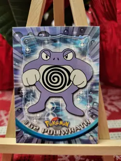 Topps Pokemon #62 Poliwrath - TV Animation Edition Card, 1999, NM - Image 1