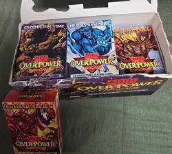MARVEL Overpower Card Game - 12 Starter Deck Box - missing mission car G2U - Image 1