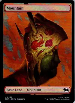 Mountain (0256) Teenage Mutant Ninja Turtles LP MTG FOIL - Image 1