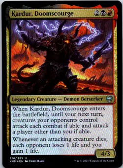 Kardur, Doomscourge U Kaldheim 216 NM Foil MTG Magic the gathering - Image 1