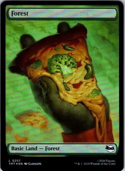 Forest (0257) Teenage Mutant Ninja Turtles LP MTG FOIL - Image 1