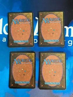 4x MTG Stone Rain Alpha Edition Magic: The Gathering Moderate Play Playset - Image 3