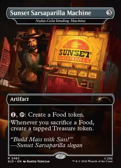 Sunset Sarsaparilla Machine [Nuka-Cola Vending Machine] Secret Lairs Fallout MTG - Image 1