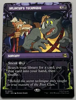 MTG TMNT Splinter’s Technique Sorcery RARE REGULAR #0233 - Image 1
