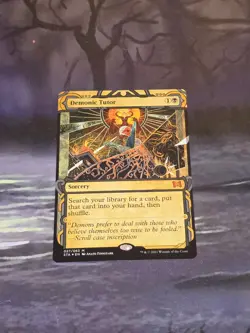 STA Strixhaven Mystical Archives Etched Foil 027/063 Demonic Tutor - Image 1
