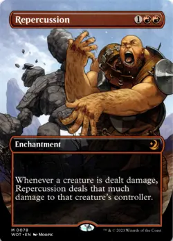 MTG Repercussion (Anime Borderless) Wilds of Eldraine: Enchanting Tales NM M Mag - Image 1