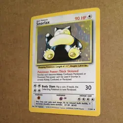 Pokemon Snorlax Jungle Holo Card 11/64 Misprint No Symbol HP - Image 3